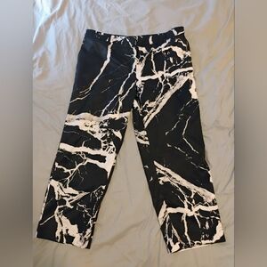 Wildfang Black and White Striped Pants Size 18